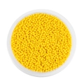 Detalle de cuentas de vidrio amarillo limón 2mm en caja para joyería DIY y manualidades a mano - 2mm Aprox 1800pcs/Paquete/18g / Amarillo Limón