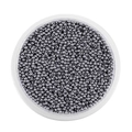 Cuentas de vidrio gris metálico, separadores redondos de 2mm en caja transparente DIY - 2mm Aprox 1800pcs/Paquete/18g / Gris Cemento
