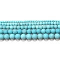 Matte natuurlijke turquoise kralen van 4-12mm voor sieraden maken met blauwe textuur - 4mm