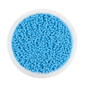 Perline di vetro azzurre da 2mm per gioielli fai-da-te in un contenitore tondo trasparente - 2mm Circa 1800pz/Confezione/18g / Azzurro