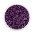 Perline di vetro viola scuro da 2mm in scatola rotonda per creazioni fai-da-te - 2mm Circa 1800pz/Confezione/18g / Viola scuro