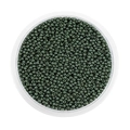 Perline di vetro verde scuro da 2mm opache per gioielli fai-da-te in vassoio - 2mm Circa 1800pz/Confezione/18g / Verde Militare