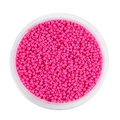 Perline di vetro 2mm rosa vivace per gioielli fai-da-te in scatola rotonda trasparente - 2mm Circa 1800pz/Confezione/18g / Rosa Rosso