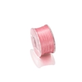 Détail d'une bobine de fil de nylon rose 0,3mm pour bijoux DIY sur fond blanc épuré - 0.3mm Diamètre / Rose