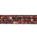 Frosted striped agate beads in various sizes for DIY jewelry making and crafting - Frosted Dreamy Striped / Small