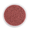 Perline di vetro 2mm rosa antico in contenitore trasparente per creazione di gioielli - 2mm Circa 1800pz/Confezione/18g / Rosso Cenere Scuro