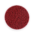 Perline di vetro rosso scuro da 2mm in contenitore trasparente per gioielli DIY - 2mm Circa 1800pz/Confezione/18g / Rosso Pasta di Fagioli