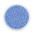 Perline di vetro azzurro da 2mm per gioielli fai-da-te in una scatola circolare - 2mm Circa 1800pz/Confezione/18g / Blu Lago
