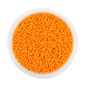 Perline di vetro arancioni da 2 mm per gioielli fai da te in scatola di plastica tonda - 2mm Circa 1800pz/Confezione/18g / Arancione
