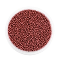 Perline di vetro da 2mm in marrone rossastro metallico per gioielli fai-da-te - 2mm Circa 1800pz/Confezione/18g / Rosso Scuro