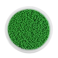Perline di vetro verde da 2mm per gioielli fai-da-te in un contenitore tondo trasparente - 2mm Circa 1800pz/Confezione/18g / Verde Erba