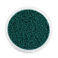 Perline di vetro verde scuro da 2mm in contenitore tondo per gioielli fai da te - 2mm Circa 1800pz/Confezione/18g / Verde Scuro