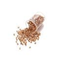 Champagne gold 2mm glass tube spacer beads for DIY jewelry and clothing materials - 2mm (1800 Pieces/Pack) / Camel