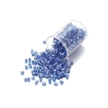 2mm blue striped glass bugle beads for DIY jewelry making in clear container - 2mm (1800 Pieces/Pack) / Sky Blue
