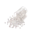 DIY 2mm white iridescent glass bugle beads for handmade jewelry and garment decoration - 2mm (1800 Pieces/Pack) / AB White