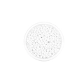 Macro-opname van witte glazen kralen met middengaten voor doe-het-zelf sieraden - 3mm (600 Stuks/Verpakking) / Wit