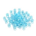 Macro view of transparent blue faceted crystal beads for DIY jewelry making and crafts - Transparent AB Lake Blue