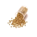 Glossy gold metallic glass seed beads spilling from a transparent container - 2.0mm (Approx. 1800pcs/17g) / Gold