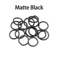 Macro di anellini aperti neri da 5mm per creazione di gioielli fai-da-te e catene collane - 0.7*4mm / Nero