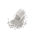 Bulk bright silver 2mm glass seed beads pouring from a cylinder for DIY jewelry making - 2.0mm (Approx. 1800pcs/17g) / Silver