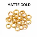 Matte gold open jump rings for DIY jewelry making and connector accessories - 0.7*5mm / Matte Gold