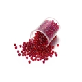 DIY 2mm reddish-brown AB color glass seed beads in a transparent plastic container - 2.0mm (Approx. 1800pcs/17g) / AB Red