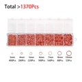 Kit d'anneaux de jonction or rose 1370 pièces avec boîte pour bijoux DIY - Or rose