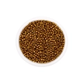 Bronzen glazen rocailles voor DIY sieraden maken in een transparante container - 3mm (600 Stuks/Verpakking) / Goud