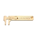 Dettaglio del calibro a corsoio in ottone a doppia scala con raggio di 80mm - Calibro in Ottone a Doppia Scala 1