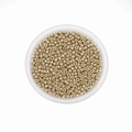 Champagnegouden glaskraaltjes in rond doosje voor DIY sieraden en kralenwerk - 3mm (600 Stuks/Verpakking) / Khaki
