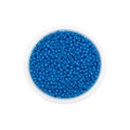 Donkerblauwe glazen kralen in een ronde transparante tray voor DIY sieraden maken - 3mm (600 Stuks/Verpakking) / Blauw