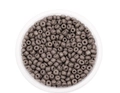 Donkergrijze glazen kralen voor DIY sieraden maken in een transparante schaal - 3mm (600 Stuks/Verpakking) / donkergrijs