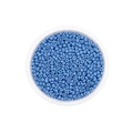 Lichtblauwe glazen rocailles in ronde transparante houder voor DIY sieraden maken - 3mm (600 Stuks/Verpakking) / Hemelsblauw