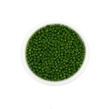 Smaragdgroene glazen kralen voor het maken van sieraden in een heldere container - 3mm (600 Stuks/Verpakking) / Mungbonengroen