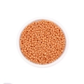 Gepolijste koraalroze glazen kralen voor DIY sieraden maken in een transparante bak - 3mm (600 Stuks/Verpakking) / Lichtoranje