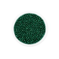Donkergroene glaskralen in een ronde houder voor het maken van handgemaakte sieraden - 3mm (600 Stuks/Verpakking) / Pauwgroen