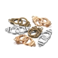 Miniature handcuff charms in bronze, silver and rose gold for DIY jewelry making - Multicolor