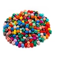 Gekleurde glazen kralenmix voor DIY-sieraden met levendige metallic accenten en gaatjes - 3mm (600 Stuks/Verpakking) / Meerkleurig
