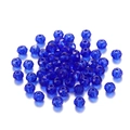 Deep blue faceted crystal spacer beads for DIY jewelry and phone charms 3-8mm - Small Style / Transparent Dark Blue