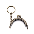5cm bronzefarbener Taschenbügel mit Schlüsselring für DIY-Geldbörsen-Zubehör - (44*53,5 mm/Innendurchmesser 22 mm) 1 Stück / Antike Bronze