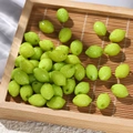 Vibrant green lemon shaped acrylic spacer beads with holes for DIY jewelry making - Lemon Green / (9*13.5mm/pore Diameter 2mm) 10 Pieces/approx. 6.5g