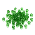 Sparkling emerald green faceted crystal glass spacer beads for DIY jewelry making - Small Style / Transparent Green