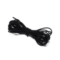 Cordoncino elastico in nylon nero da 2,5 mm per elastici per capelli e gioielli DIY - (Diametro del Filo Circa 2.5mm) 2 Metri / Nero