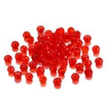 Sparkling red multifaceted crystal spacer beads for DIY jewelry and accessory making - Small Style / Transparent Red