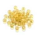 Cuentas de cristal facetado amarillo claro con acabado transparente para joyas DIY - Amarillo Transparente