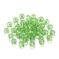 Cuentas de vidrio de cristal facetadas verde oliva pálido para joyería artesanal - Verde Claro Transparente
