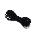 Fascio di elastici per capelli neri in nylon da 3mm per la creazione di gioielli DIY - 3mm 2m/confezione / Nero