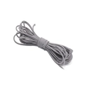 Cordoncino elastico in nylon grigio da 2,5 mm con trama intrecciata per fai da te - Grigio