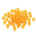 Cuentas de cristal naranja facetado para creación de joyas y manualidades DIY - Naranja Transparente