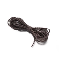 Corda elastica ritorta marrone scuro 3mm per accessori per capelli fai-da-te e gioielli - caffè